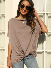 One Shoulder Short Sleeve T-Shirt