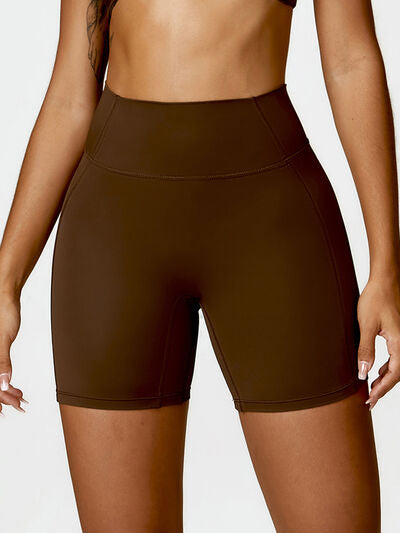 High Waist Active Sports Nylon Shorts Women's Yoga Pants Activewear