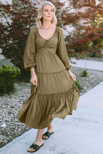 dresses, long sleeve dresses, winter dresses, casual dresses, midi dress, olive green dress, womens clothing, boho dresses, boho dress, casual clothing