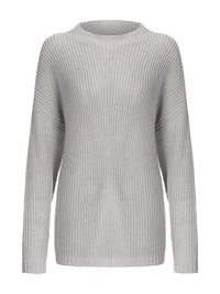 Round Neck Drop Shoulder Sweater