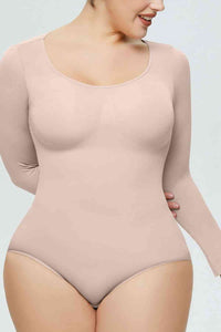 Long Sleeve Shaping Bodysuit Plus Size and petite