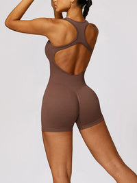 Racerback Cutout Active Workout Gym Yoga Romper