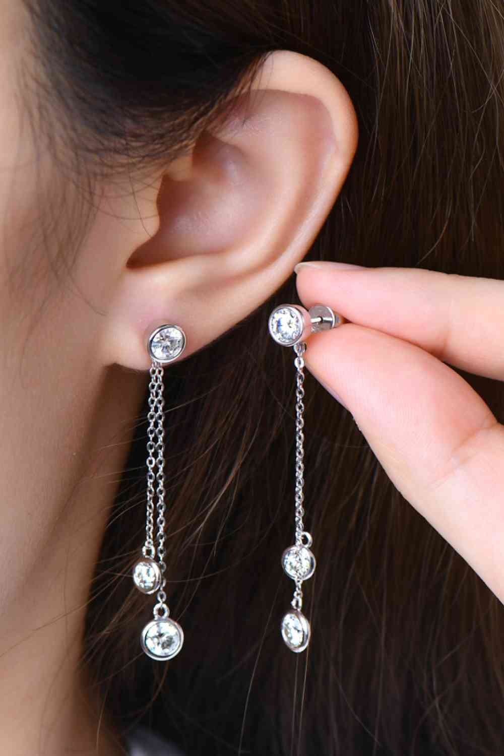 earrings, dangly earrings, diamond earrings, elegant earrings, jewelry, accessories, hypoallergenic earrings, cubic zirconia earrings, white gold earrings, hypoallergenic earrings, elegant earrings