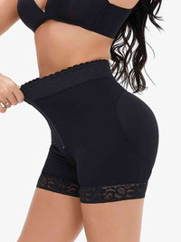 BodyShaper Short BBL Brazilian Butt Lift Full Size Zip-Up Lace Trim Shaping Shorts