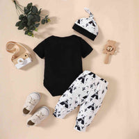 Baby LITTLE BROTHER Graphic Bodysuit and Printed Joggers Set Baby Gifts