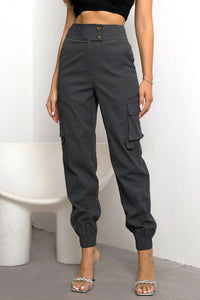 Women's High Waist Cargo Pants