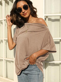 One Shoulder Short Sleeve T-Shirt