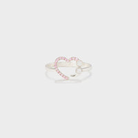 Ring, rings, women’s rings, sterling silver rings, size 6 rings, size 7 rings, size 8 rings, size 9 rings, waterproof rings, heart rings, heart ring, birthday gifts, anniversary gifts, valentines gifts, cute rings, pink diamond rings, pink rhinestone rings,  nice heart rings, fine jewelry