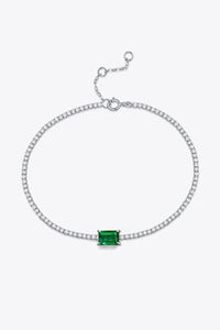 Adored 1 Carat Lab-Grown Emerald Bracelet