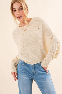 Women's Casual Dolman Sleeves Sweater