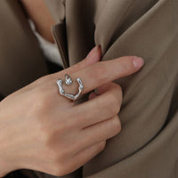 18K Gold-Plated Irregular Open Ring