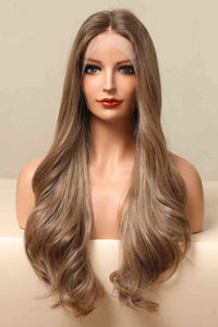 Golden Brown Long Hair Wig, 13*2" Lace Front Wigs Synthetic Long Wave 26" 150% Density in Golden Brown