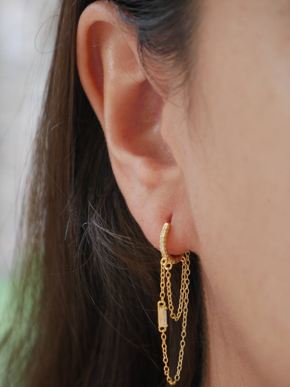 earrings, gold earrings, dangle earrings, hoop earrings with chain, jewelry website, womens jewelry, nice earrings, statement earrings 