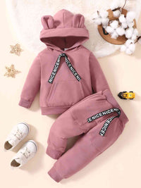 Kids Long Sleeve Hoodie and Joggers Set Baby Sweatpants Baby Fashion Clothing and Gifts Cotton Clothing