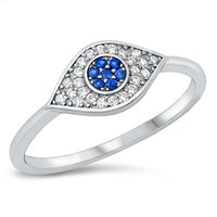 evil eye ring dainty cz cubic zirconia .925 sterling silver popular evil eye rings waterproof wont turn green Kesley Boutique