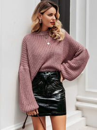 Round Neck Long Sleeve Sweater