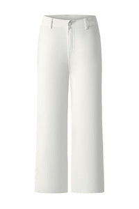 White High Waist Wide Leg Jeans