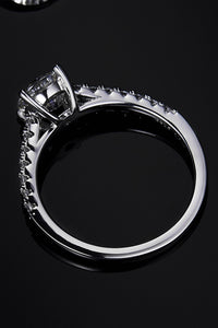 1 Carat Moissanite 925 Sterling Silver Engagement Ring and Fashion Luxury Statement Rings