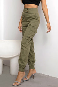 Women's High Waist Cargo Pants