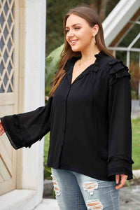 Plus Size Button-Up Shirt