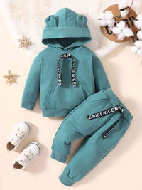 Kids Long Sleeve Hoodie and Joggers Set Baby Sweatpants Baby Fashion Clothing and Gifts Cotton Clothing