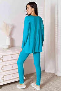 Matching Fashion Set Long Sleeve T Shirt and Pants Casual Lounge Set Petite and Plus Size Fashion