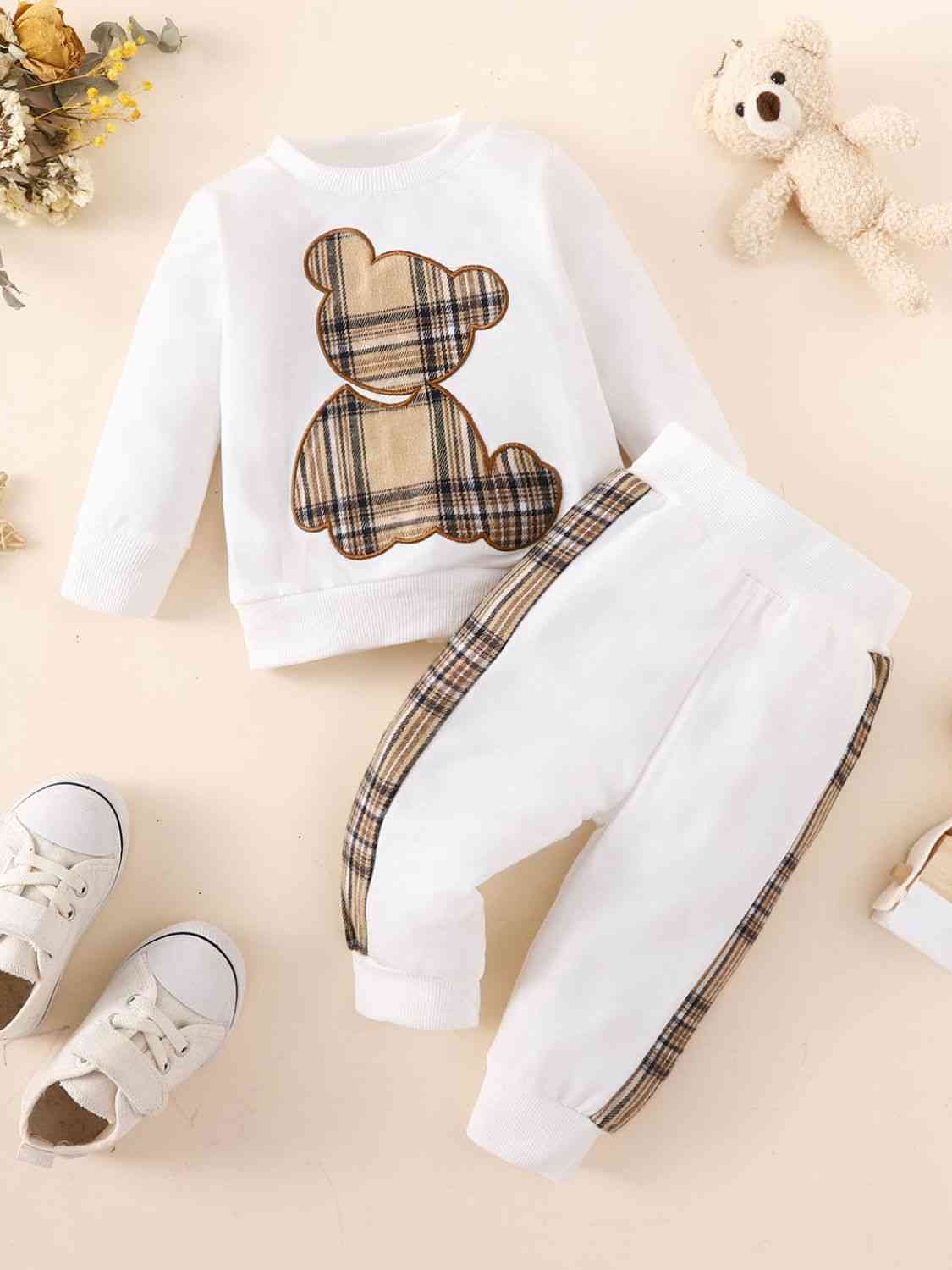 Baby Bear Graphic Sweatshirt and Joggers Set Baby Clothing Fashion and Gifts