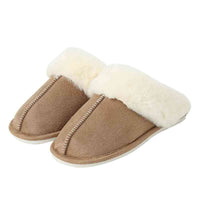 Suede Center Seam Slippers Lounge Shoes