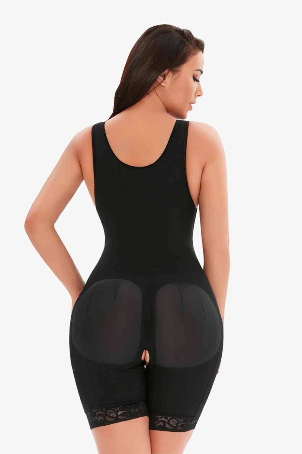 Butt Lift Shapewear BBL Brazilian Butt Lift Undergarment  Cutout Lace Detail Hook-and Eye Shaping Shorts Petite and Plus Size Body Sculpting