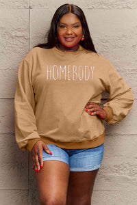 Funny Graphic Sweater  HOMEBODY Graphic Sweatshirt Petite and Plus Size Fashion