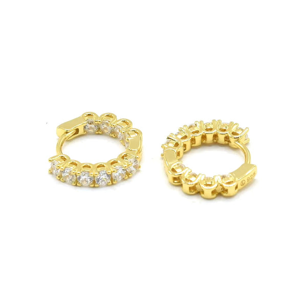 earrings, hoops, gold plated, small hoop earrings with rhinestone, diamond cz cubic zirconia, for sensitive ears, hypoallergenic, waterproof, nickel free earrings, small hoop earrings for men and woman, designer luxury popular hoop earrings, plain and dainty, unique hoop earrings 