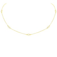 Sparkle Diamond CZ by the Minute Choker Short Necklace