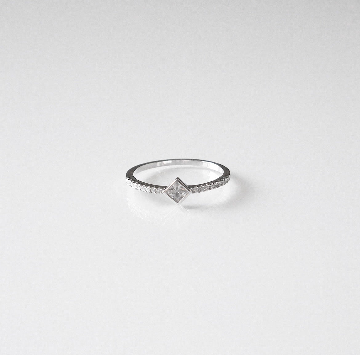 Princess Cut Little Sparkle Ring