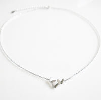 Butterfly Cluster .925 Sterling Silver Necklace