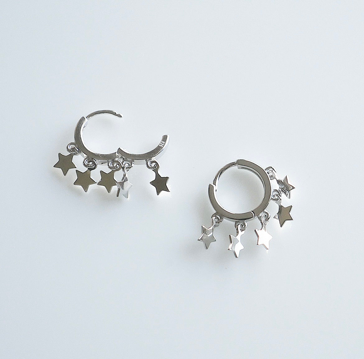 Stars Little Hoop Earrings