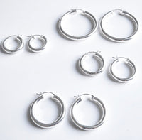 Standard Chunky Daily Hoop Earrings