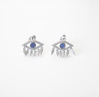 earrings, silver earrings, 925 sterling silver, fashion jewelry, statement jewelry, statement earrings, christmas gifts, birthday gifts, graduation gifts, fine jewelry, cool jewelry, trending on tiktok, waterproof jewelry, evil eye earrings, evil eye jewelry, rhinestone earrings, cubic zirconia jewelry, affordable jewelry, designer jewelry, kesley jewelry, stud earrings, big earrings, jewelry, nickel free earrings, hypoallergenic earrings, gift ideas