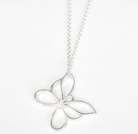 Butterfly Outline .925 Sterling Silver Pendant