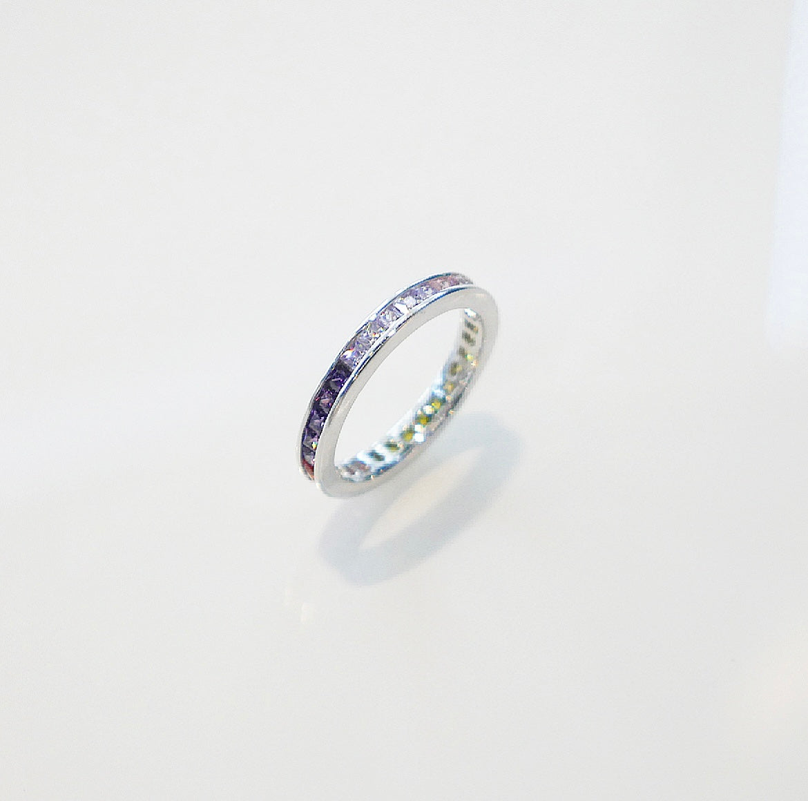 colorful ring, colorful ring in sterling silver 