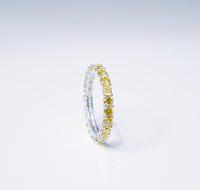 Canary Crystal .925 Sterling Silver Ring