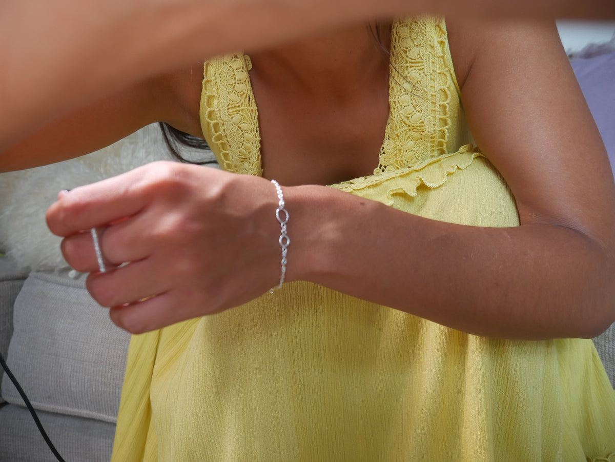 Circle Criteria .925 Sterling Silver Bracelet