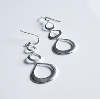 Metal Water Drop - Drop Down Earrings