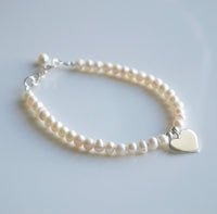 Freshwater Pearl Love Bracelet