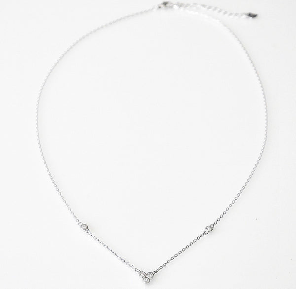 Daily Lux Bubble Crystal Necklace