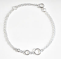 circle bracelet chain bracelet with circles 