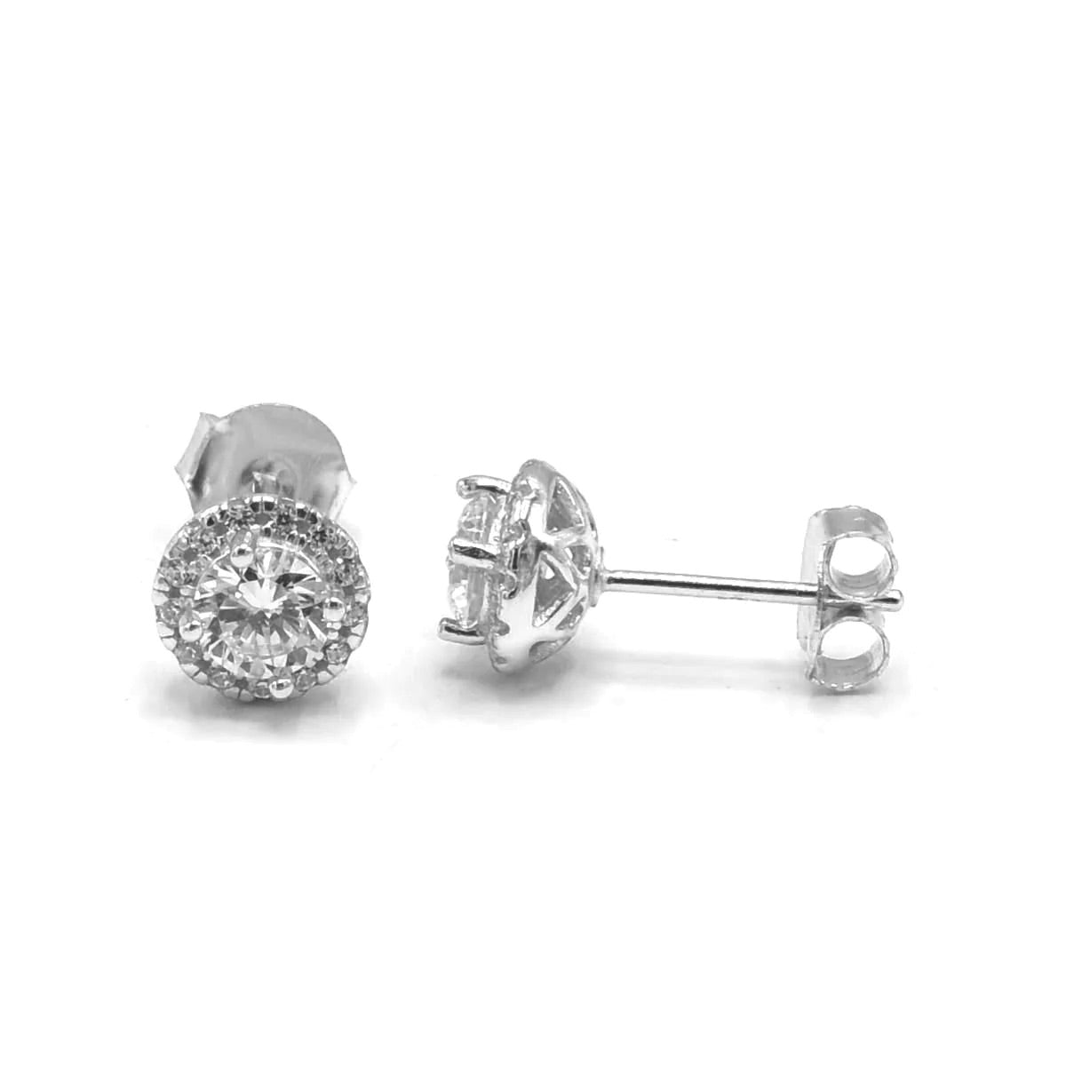 Rainbow Sky Diamond CZ .925 Sterling Silver Ear Cuffs (non-pierced) Earrings