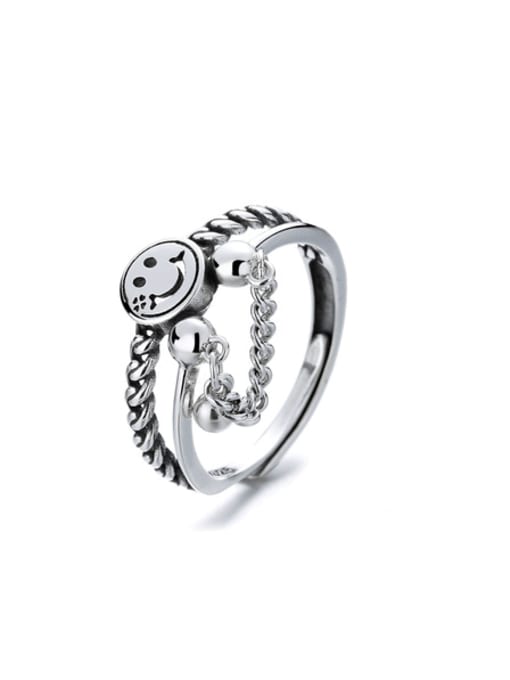 rings, silver rings, womens jewelry, womens rings, mens rings, ring with dangle chains, cool rings, waterproof rings, cheap jewelry, nice jewelry, nice rings, sterling silver rings, happy face rings, Smiley happy face ring sterling silver adjustable rings . smile face with chain ring for men and women, trending, popular jewelry on instagram reels and tiktok. Cute rings, unique, waterproof jewelry , adjustable rings