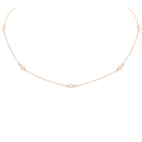 Sparkle Diamond CZ by the Minute Choker Short Necklace