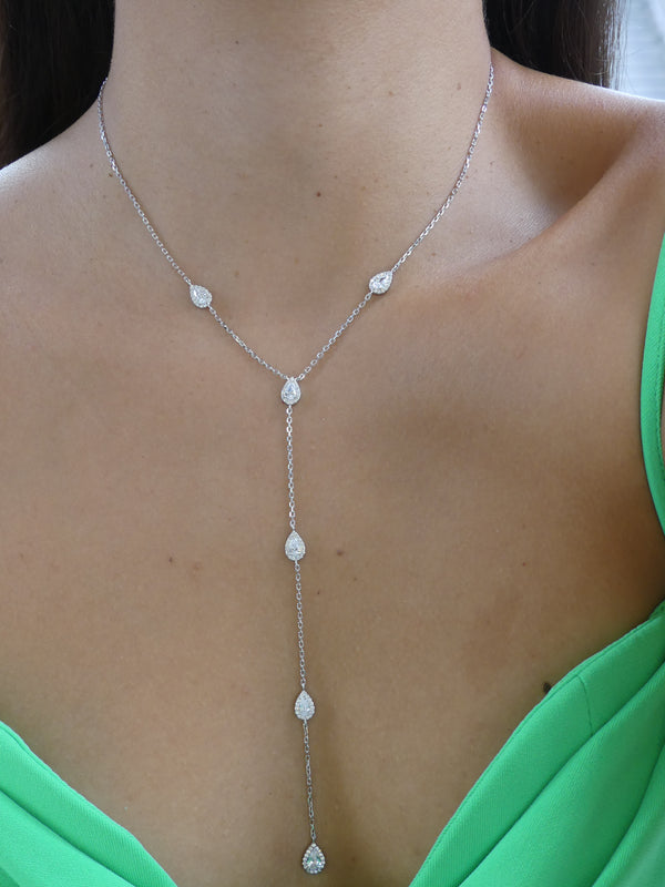 necklaces, long necklaces, sterling silver and white gold necklaces, necklaces for special occasions, jewelry for wedding dress, jewelry for formal attire, fashion jewelry, designer jewelry, accessories, fine jewelry, simulated diamonds, cubic zirconia , necklaces that wont turn green, nickel free jewelry , gift ideas, going out jewelry, trending on instagram and tiktok